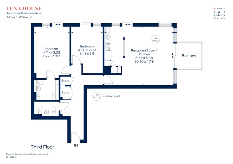 Floorplan 1 for Bermondsey Wall West, London, SE16