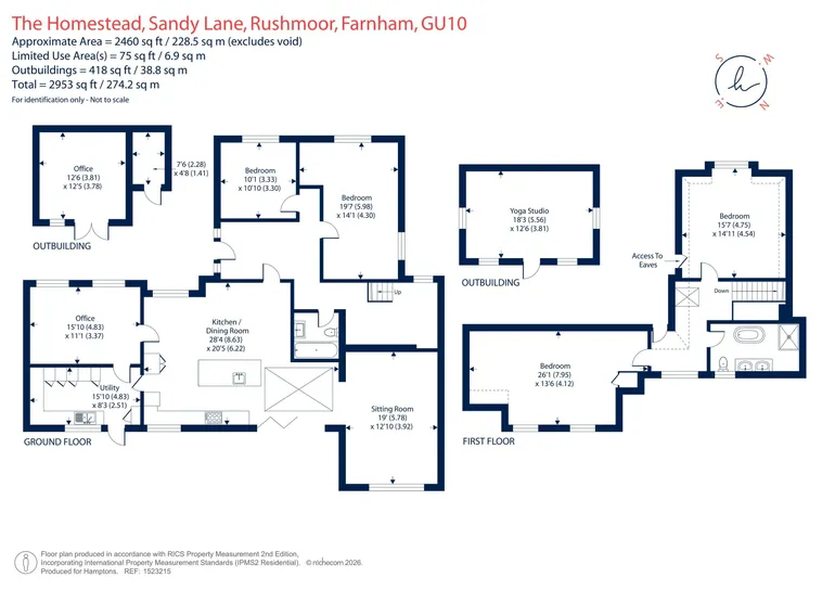 Floorplan 1 for Sandy Lane, Farnham, GU10