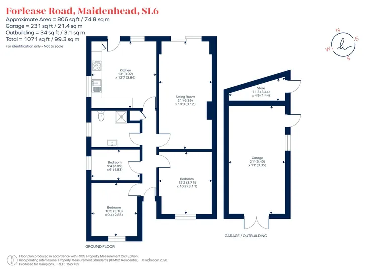 Floorplan 1 for Forlease Road, Maidenhead, SL6
