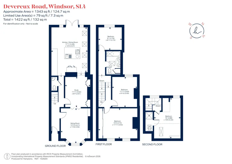 Floorplan 1 for Devereux Road, Windsor, SL4