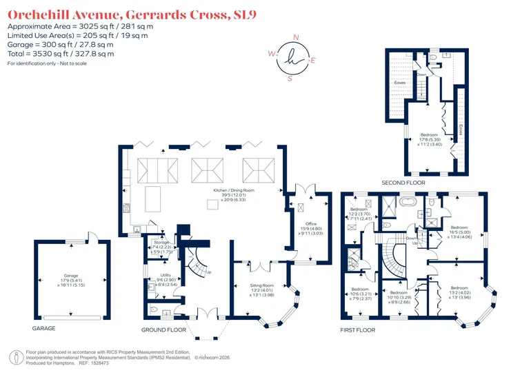 Floorplan 1 for Orchehill Avenue, Gerrards Cross, SL9