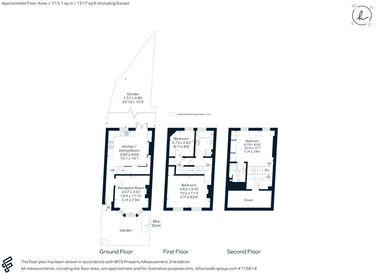 Floorplan 1 for Wilna Road, London, SW18