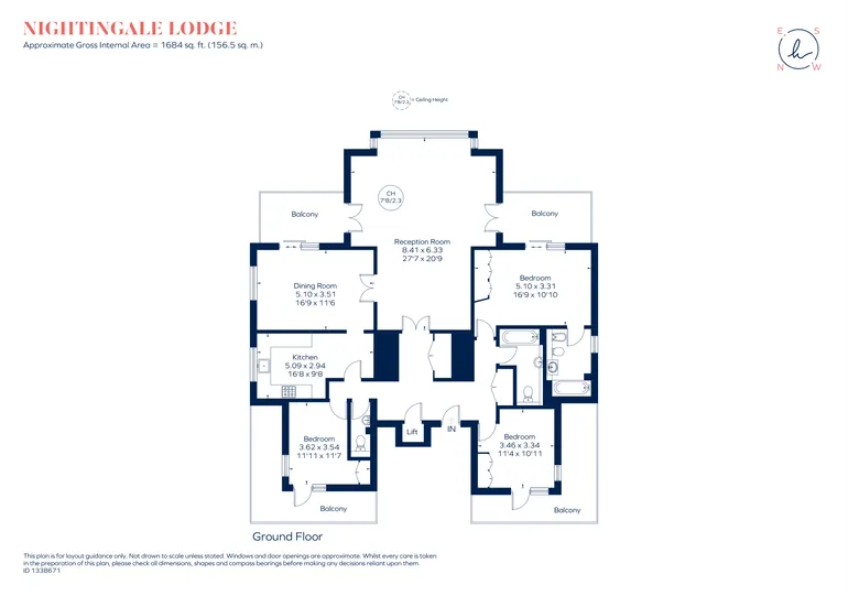 Floorplan 1 for Admiral Walk, London, W9