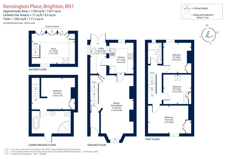 Floorplan 1 for Kensington Place Brighton BN1