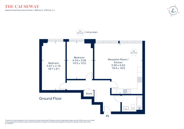 Floorplan 1 for 1 Lakeside Close Staines-upon-thames TW18