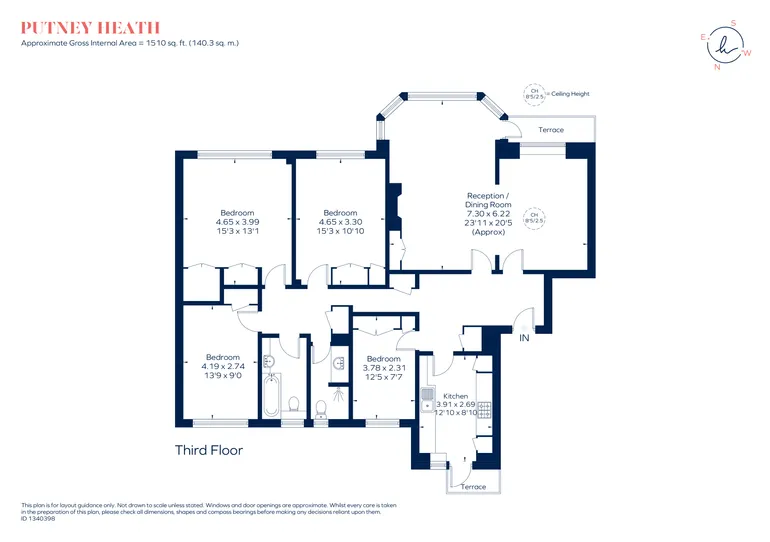 Floorplan 1 for Putney Heath, London, SW15