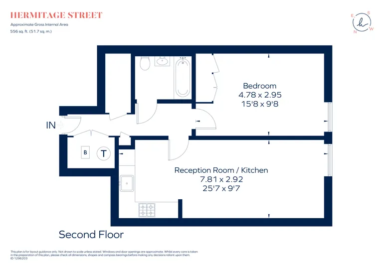 Floorplan 1 for Hermitage Street Paddington W2