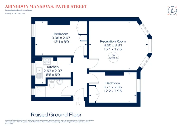 Floorplan 1 for Pater Street London W8