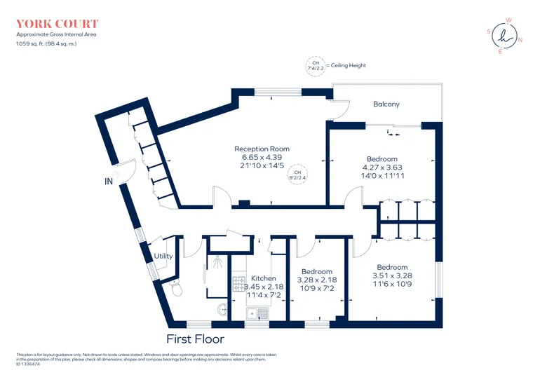 Floorplan 1 for The Albany Kingston KT2
