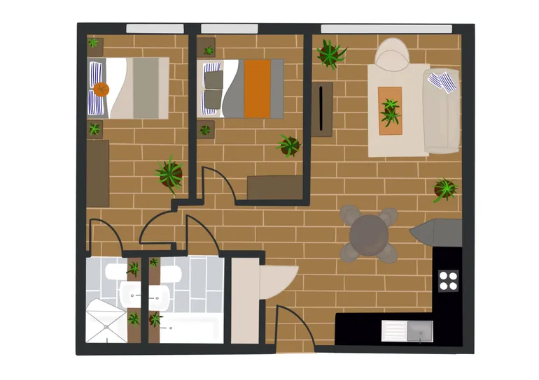 Floorplan 1 for Enclave: Birmingham City, 161 Hurst Street Birmingham B5