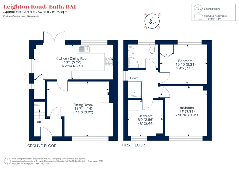 Floorplan 1 for Leighton Road Bath BA1