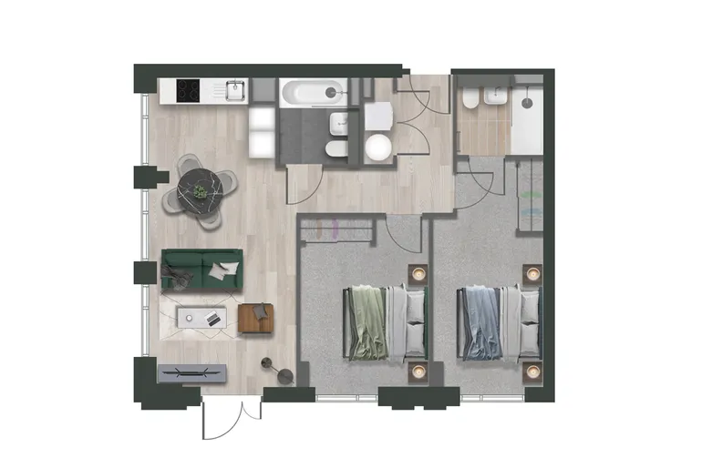 Floorplan 1 for Loudon's Yard, 2 Inkwell Place Birmingham B16