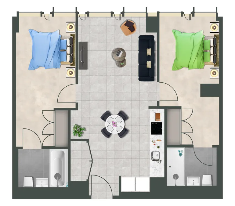 Floorplan 1 for The Mercian, 218 Broad Street Birmingham B15