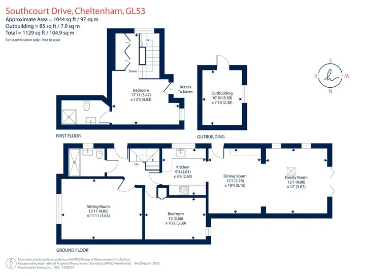 Floorplan 1 for Southcourt Drive, Cheltenham, GL53