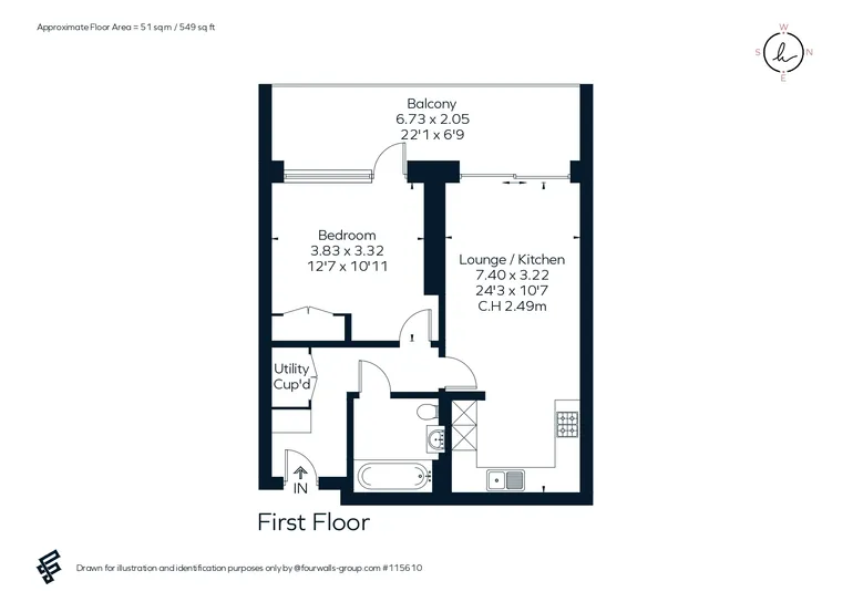 Floorplan 1 for 36 Knaresborough Drive, London, SW18