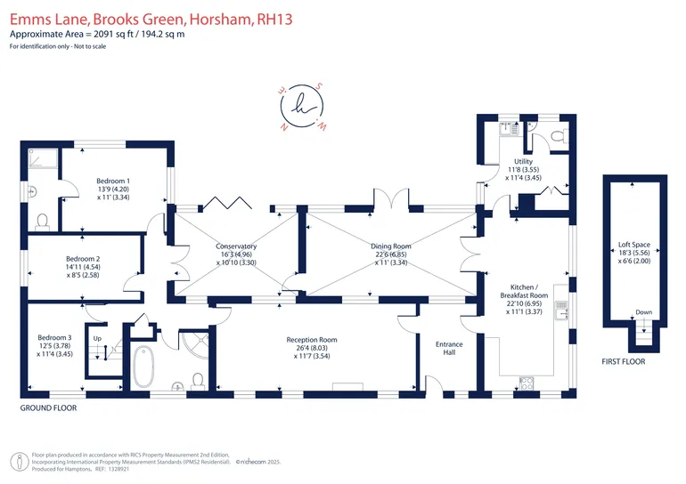 Floorplan 1 for Emms Lane Brooks Green RH13