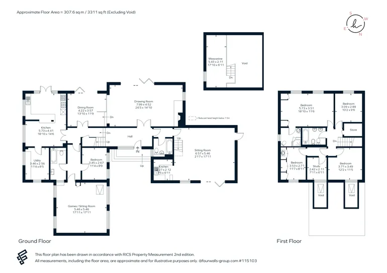 Floorplan 1 for Queen Annes Road, Windsor, SL4