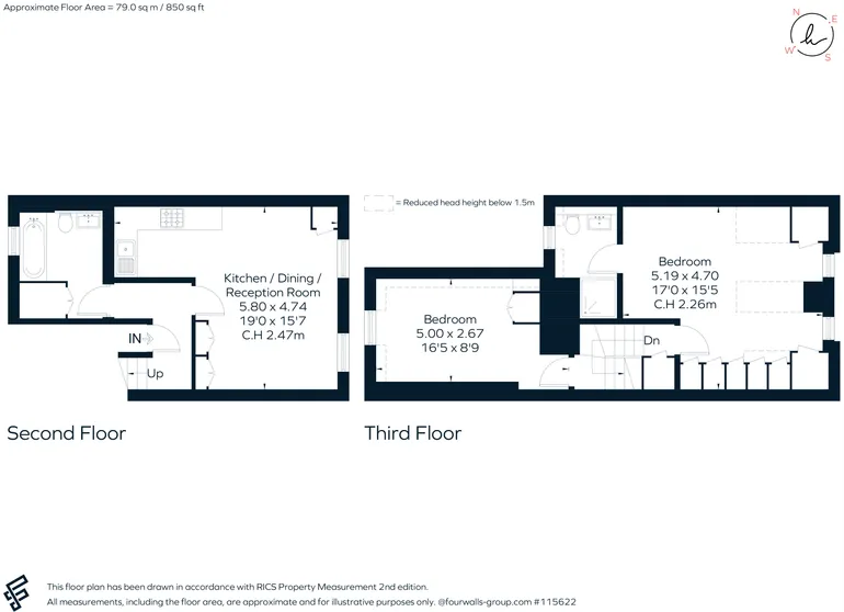 Floorplan 1 for 354a Old York Road, London, SW18
