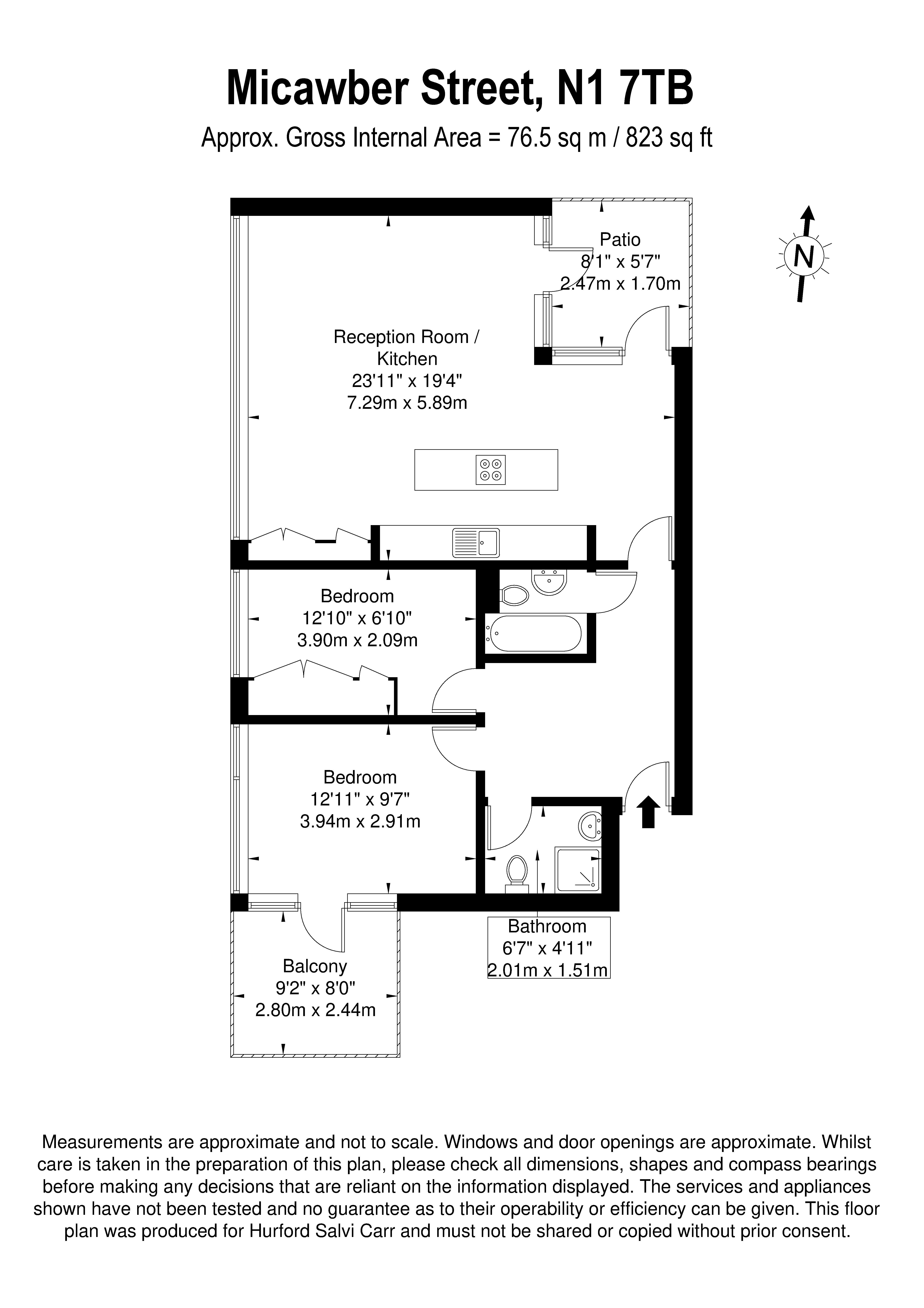17 Micawber Street, London, N1 floorplan