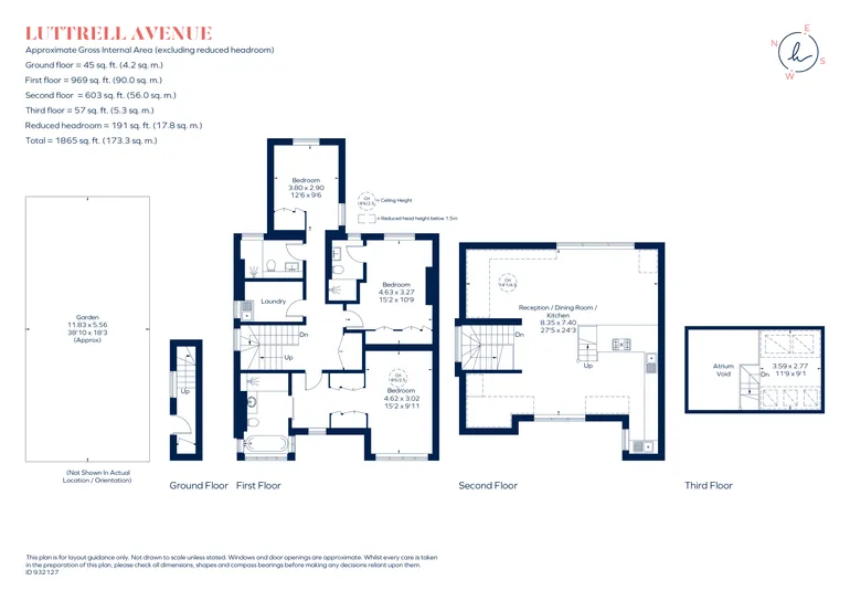 Floorplan 1 for Luttrell Avenue London SW15