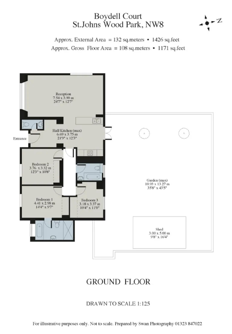 Floorplan 1 for St. Johns Wood Park London NW8