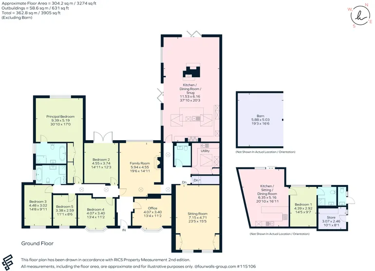 Floorplan 1 for Harts Lane Burghclere RG20