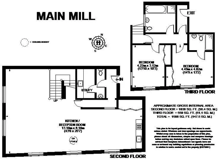 Floorplan 1 for Main Mill, Greenwich, SE10