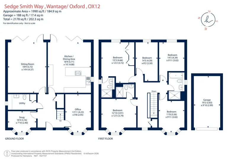 Floorplan 1 for Sedge Smith Way, Wantage, OX12