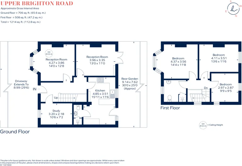 Floorplan 1 for Upper Brighton Road, Surbiton, KT6