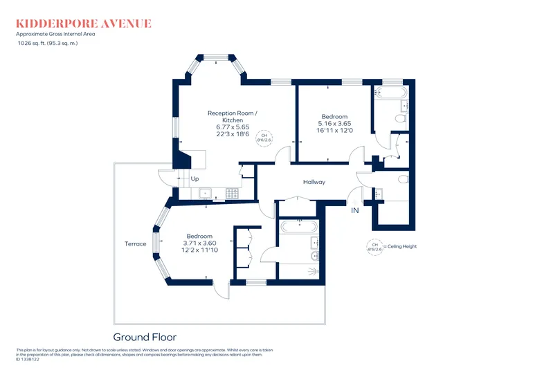 Floorplan 1 for Kidderpore Avenue, London, NW3
