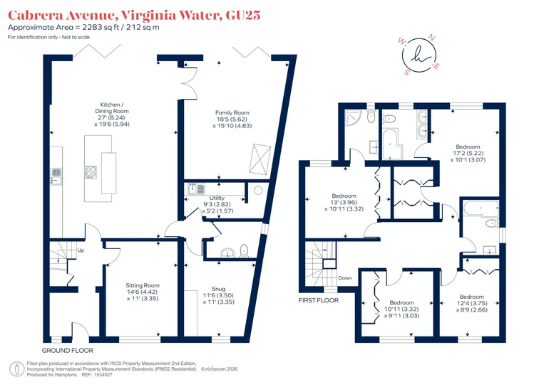 Floorplan 1 for Cabrera Avenue, Virginia Water GU25