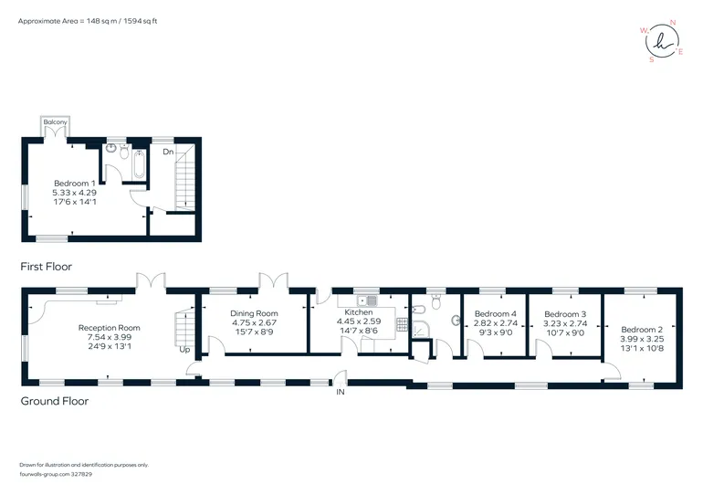 Floorplan 1 for Langton Road Langton Green TN3