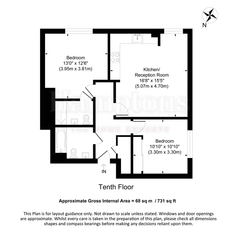 Floorplan 1 for Dowells Street London SE10