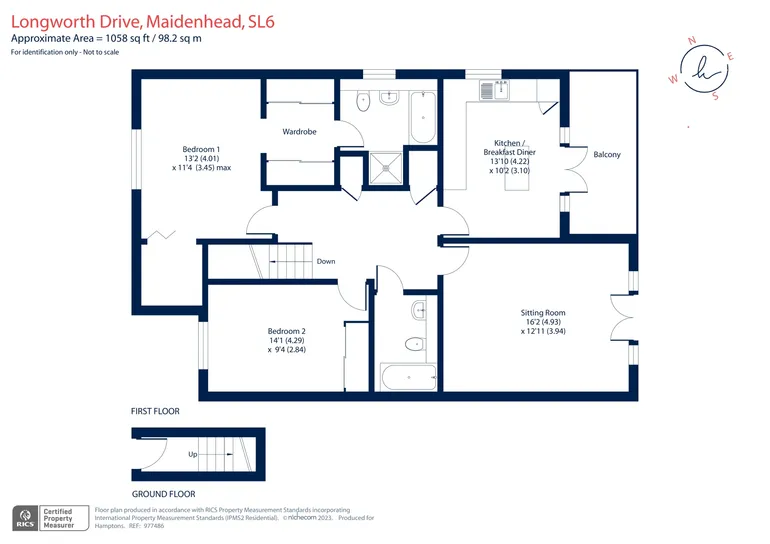 Floorplan 1 for Longworth Drive Maidenhead SL6