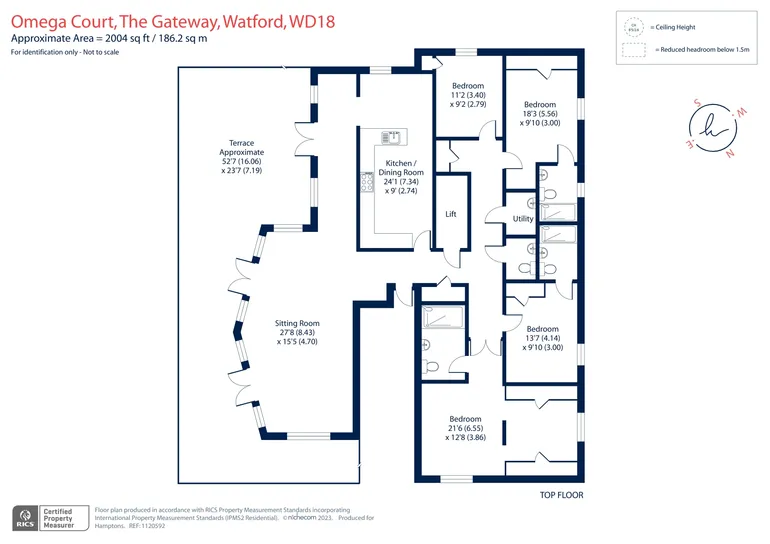 Floorplan 1 for The Gateway, Watford, WD18