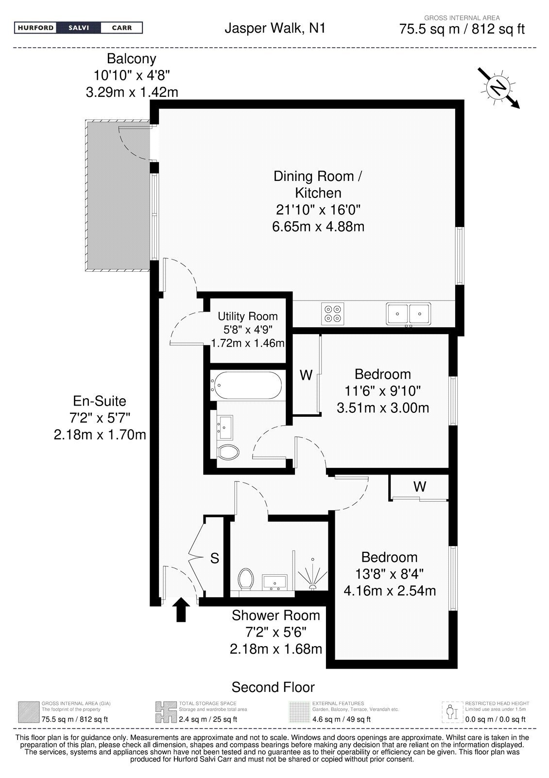 Jasper Walk, London, N1 floorplan
