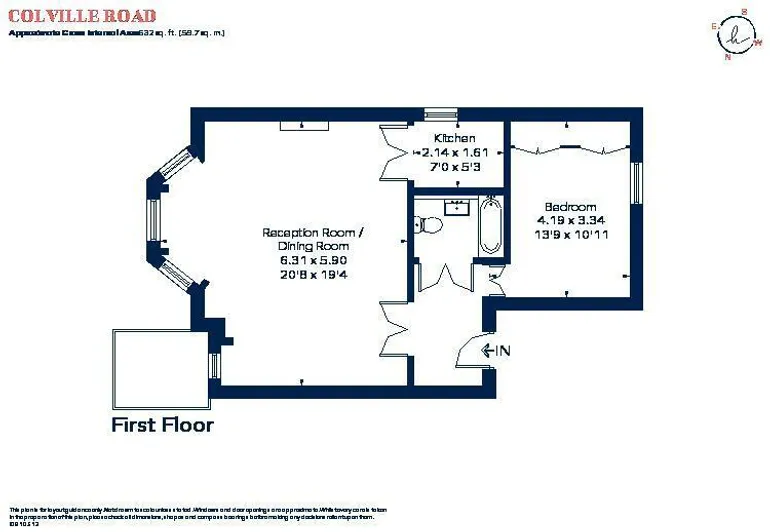 Floorplan 1 for Colville Road London W11