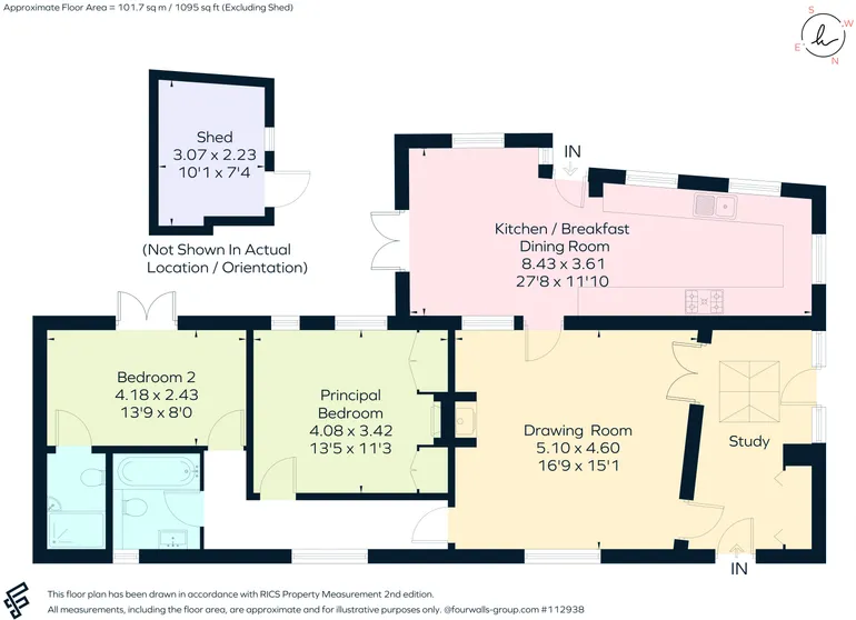 Floorplan 1 for Hook Lane, Chichester, PO20
