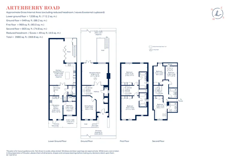 Floorplan 1 for Arterberry Road, London, SW20