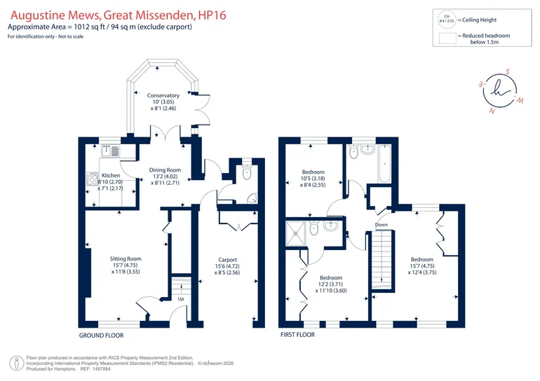 Floorplan 1 for Augustine Mews, Great Missenden, HP16
