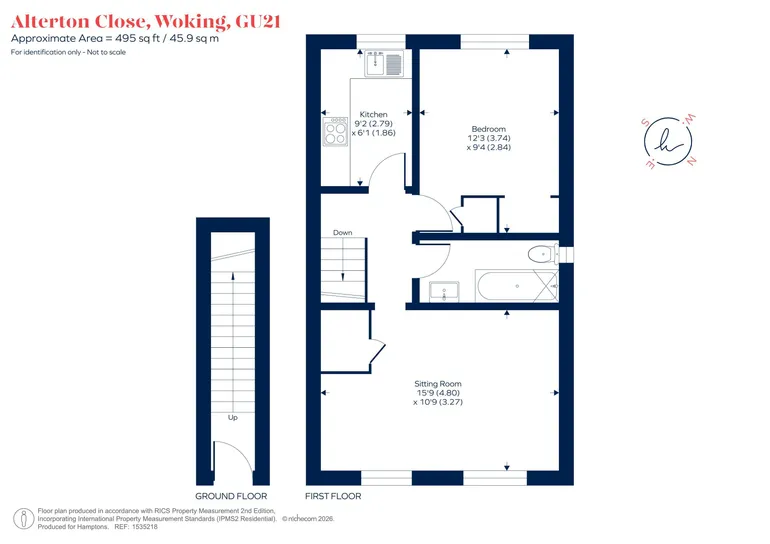 Floorplan 1 for Alterton Close, Woking, GU21