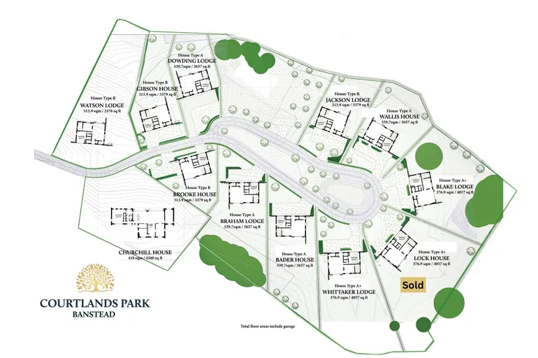 Floorplan 2 for Courtlands Park, Park Road, Banstead, SM7