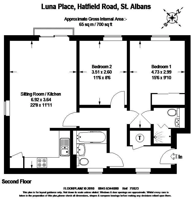 Floorplan 1 for Luna Place St. Albans AL1