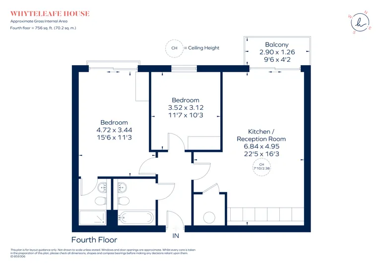 Floorplan 1 for Well Farm Road Whyteleafe CR3