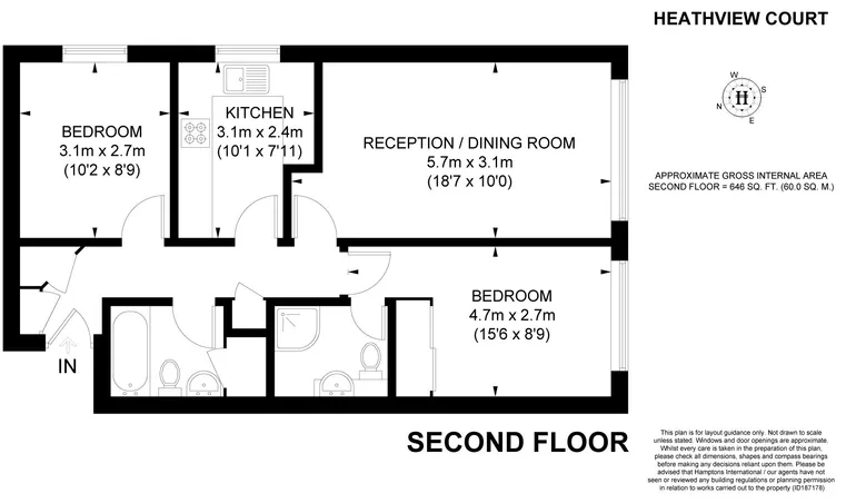 Floorplan 1 for Parkside, SW19