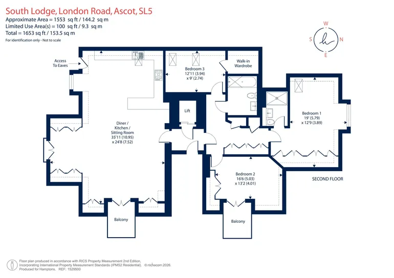 Floorplan 1 for London Road, Sunningdale, SL5
