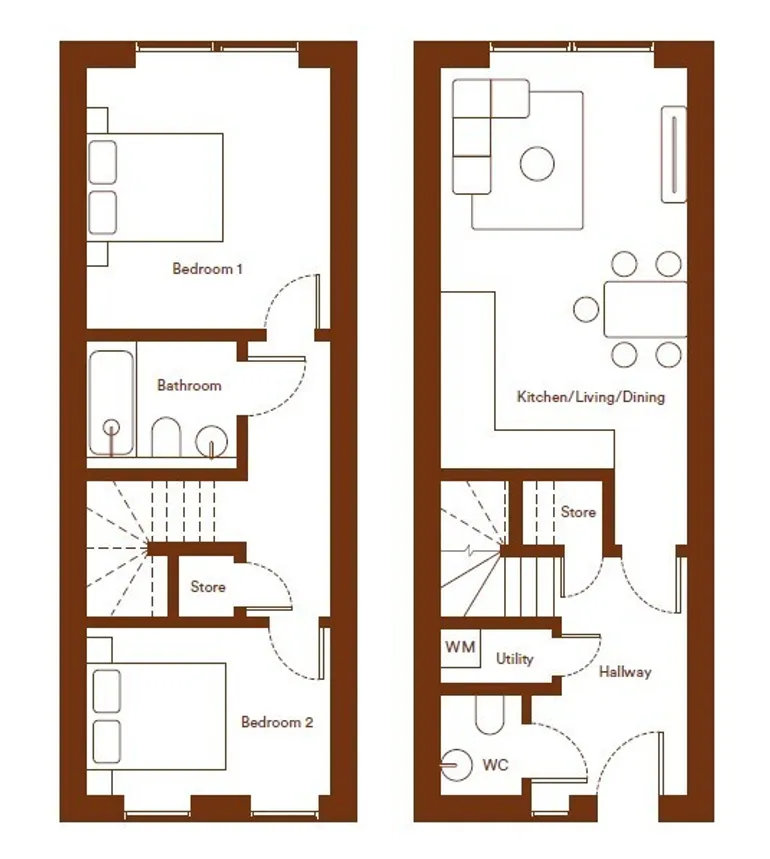 Floorplan 1 for Plot 21 Medburn Yard Watling Street, Radlett, WD6