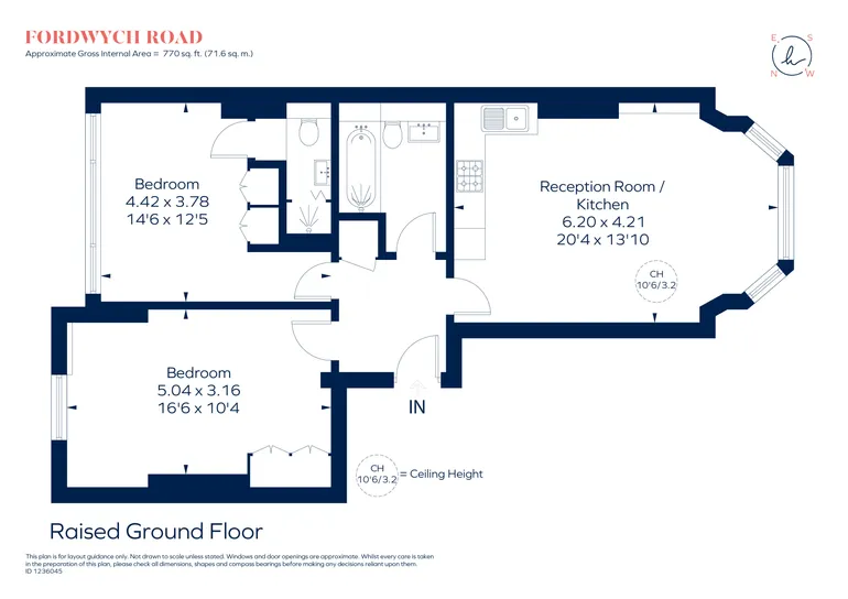 Floorplan 1 for Fordwych Road, London, NW2