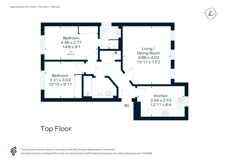 Floorplan 1 for Horstmann Close, Bath, BA1