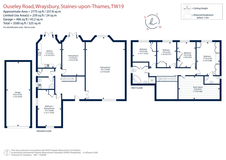 Floorplan 1 for Ouseley Road, Wraysbury, TW19